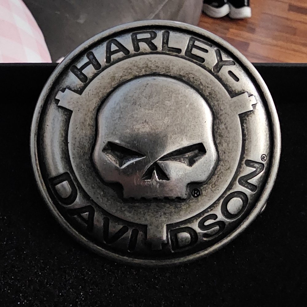 Harley-Davidson Metallic Skull Belt Buckle